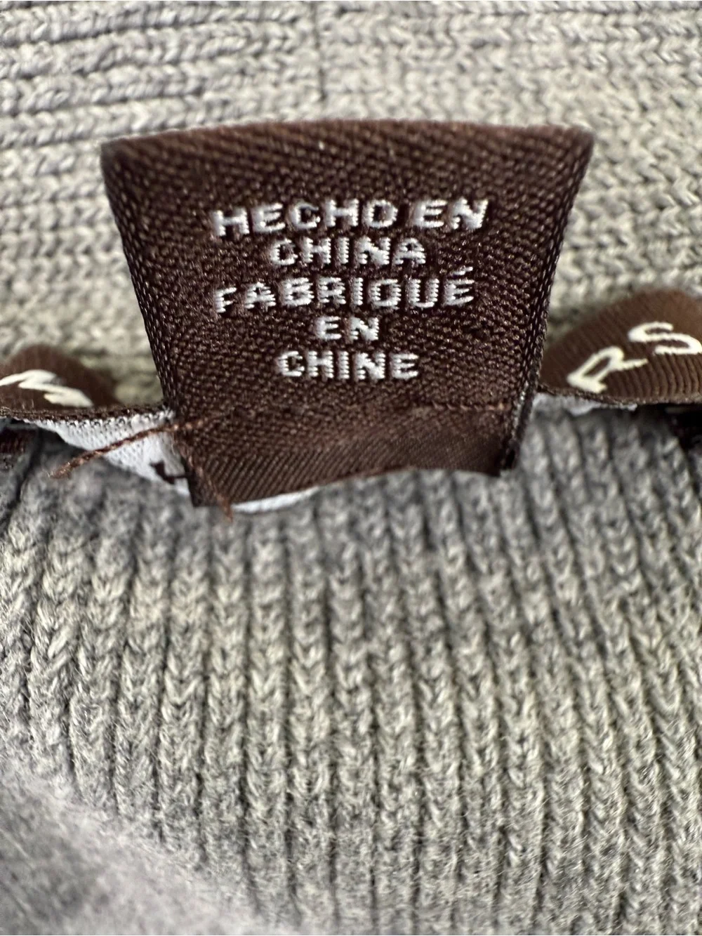 Michael Kors Gray Shawl-Collar Turtleneck Sweater